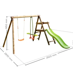 Soulet Balancoires Et Portiques<Aire De Jeux Avec Toboggan Menthe