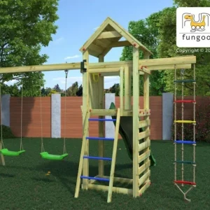 Fungoo Aires De Jeux<Aire De Jeux Gaia Avec Toboggan Et Balancoires