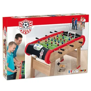 Smoby Baby-Foot<Baby Foot - Champions - Structure Et Pieds Bois - + 2 Balles Lieges Incluses