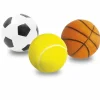 SUN and SPORT Cages Et Ballons De Foot<3 Ballons En Mousse - 10 Cm De Diametre