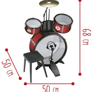 Music Star Instruments De Musique<Batterie 3 Tambours