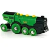 Brio Garages Et Circuits< 33593-Locomotive Puissante Verte A Piles