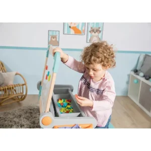 Smoby Tableaux, Ardoises<Bureau Modulo Space - 2 En 1 Pupitre En Bois A Tableau - Ardoise Double Face - Magnetique/Craie - 60 Accessoires