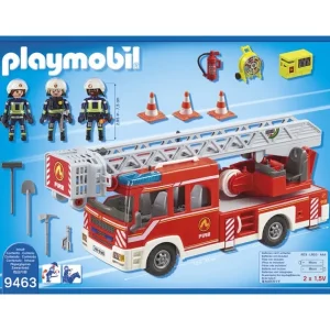 Playmobil Playmobil<9463 - Camion Pompiers Echelle Pivotante City Action