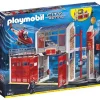Playmobil Playmobil<9462 - Caserne De Pompiers Et Helicoptere City Action