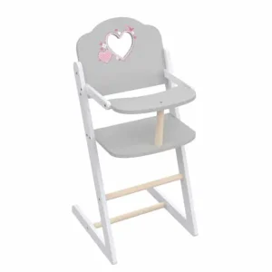 LOVE BEBE Accessoires Poupons<Chaise Haute Poupon En Bois 60 Cm