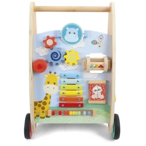 WOOD N PLAY Activités D'éveil<Chariot De Marche En Bois Multi-Activités