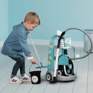 Smoby Nettoyage, Ménage<Chariot De Ménage + Aspirateur Electronique - 9 Accessoires