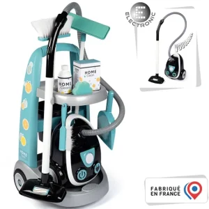 Smoby Nettoyage, Ménage<Chariot De Ménage + Aspirateur Electronique - 9 Accessoires