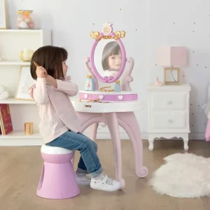 Smoby Faire Comme Les Grands<Coiffeuse Sur Pieds 2 En 1 Disney Princess