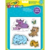 Crayola Découpage, Collage, Pliage<120 Gommettes Geantes Animaux