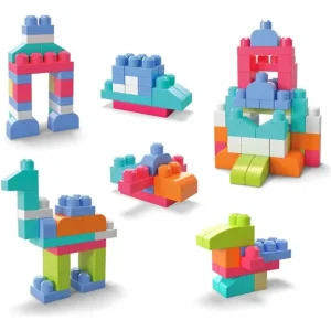Mega Bloks 1Er Age<Grand Sac De Construction 60 Briques - Rose