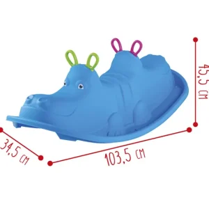 SUN and SPORT Porteurs & Jouets À Bascules<Jouet A Bascule 3 Places - Hippopotame