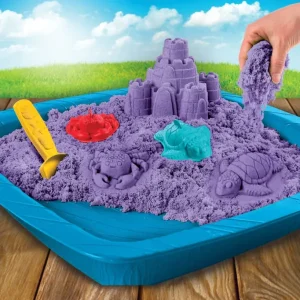Spin Master Mosaïque, Sable Et Paillettes<Kinetic Sand - Coffret Chateau Et Son Bac - Sable Magique A Modeler