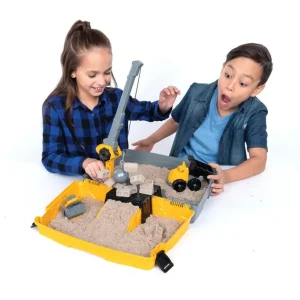 Spin Master Mosaïque, Sable Et Paillettes<Kinetic Sand - Mallette De Construction - Sable Magique A Modeler