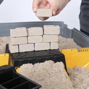 Spin Master Mosaïque, Sable Et Paillettes<Kinetic Sand - Mallette De Construction - Sable Magique A Modeler