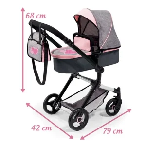 LOVE BEBE Accessoires Poupons<Landau Combine 2 En 1 -68 Cm