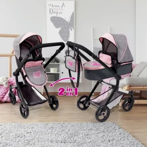 LOVE BEBE Accessoires Poupons<Landau Combine 2 En 1 -68 Cm