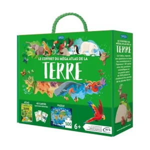 Sassi Junior Découverte De La Nature<Le Coffret Mega Atlas De La Terre