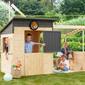 Soulet Cabanes Et Maisonnettes<Maison En Bois Avec Pergola Santa Barbara
