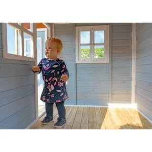 Exit Toys Cabanes Et Maisonnettes<Maison En Bois Loft 100 Bleue
