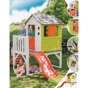 Smoby Cabanes Et Maisonnettes<Maison Pilotis Aire De Jeux Et Toboggan