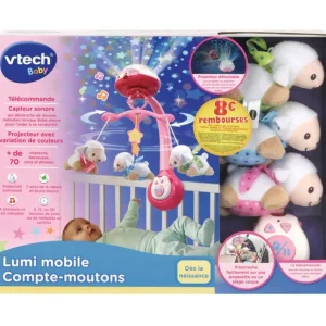 VTech Mobiles<Mobile - Lumi'Mobile Compte-Moutons Rose