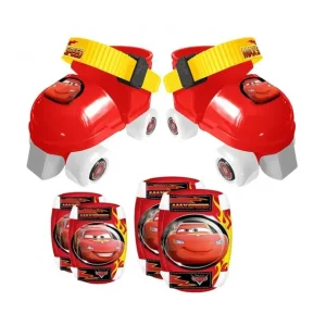 STAMP Skates Rollers Et Patins<Patins A Roulettes Avec Set De Protections - Taille 23-27 - Disney Cars