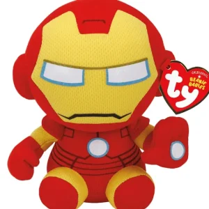 TY Peluches Super-héros Et Personnages<Peluche Beanie Babies Marvel - Iron Man 15 Cm