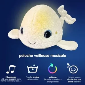 Pabobo Veilleuses<Peluche Veilleuse Musicale Beluga