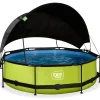 Exit Toys Bouées Jeux Gonflables Et Piscines<Piscine Lime 300 X 76 Avec Pompe Filtrante Et Voile D'Ombrage