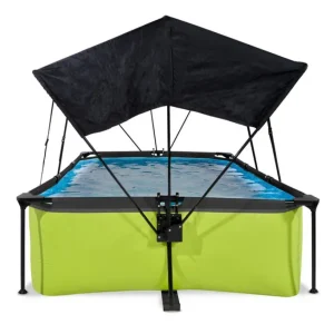 Exit Toys Bouées Jeux Gonflables Et Piscines<Piscine Lime 220 X 150 X 65 Avec Pompe Filtrante Et Voile D'Ombrage