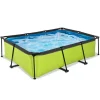 Exit Toys Bouées Jeux Gonflables Et Piscines<Piscine Rectangulaire Lime 220 X 150 X 65 Avec Pompe Filtrante