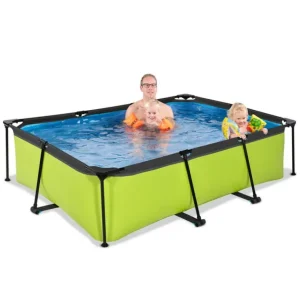 Exit Toys Bouées Jeux Gonflables Et Piscines<Piscine Rectangulaire Lime 220 X 150 X 65 Avec Pompe Filtrante