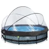 Exit Toys Bouées Jeux Gonflables Et Piscines<Piscine Stone 360 X 76 Avec Pompe Filtrante Et Dome