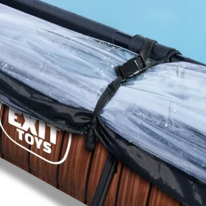 Exit Toys Bouées Jeux Gonflables Et Piscines<Piscine Wood 300 X 200 X 65 Avec Pompe Filtrante Et Dome
