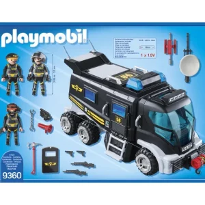 Playmobil Playmobil<9360 - City Action - Camion Des Policiers D'Elite Avec Sirene