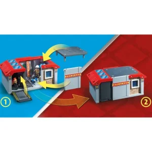 Playmobil Playmobil<71193 - City Action - Caserne De Pompiers Transportable