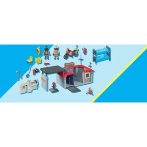 Playmobil Playmobil<71193 - City Action - Caserne De Pompiers Transportable