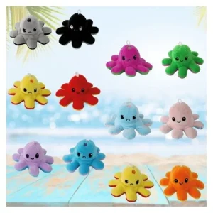 Hubtoys Porte-clés<Porte Cles Pieuvre Reversible