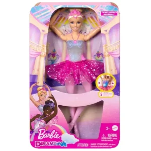 Mattel Poupées<Poupee Barbie Ballerine Lumieres Magiques