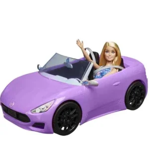 Mattel Barbie Et Poupées Mannequin<Poupee Barbie Et Sa Voiture Decapotable