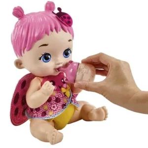 Mattel Poupons<Poupon Bebe Coccinelle Rose Boit Et Fait Pipi - My Garden Baby