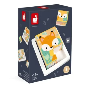 Janod Puzzle Bébé / Enfant<Puzzle 6 Cubes En Bois - Pure
