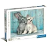Clementoni Puzzle 500 À 1000 Pièces<Puzzle 500 Pieces - Chat Et Lapin