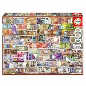Educa Puzzles Adultes<Puzzle 1000 Pieces Billets Du Monde Entier