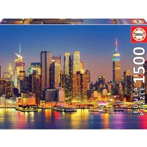 Educa Puzzle 1500 À 3000 Pièces<Puzzle 1500 Pieces Manhattan De Nuit