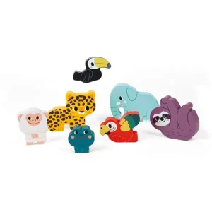 Janod Puzzle Bébé / Enfant<Puzzle Chunky En Bois - La Jungle - Partenariat Wwf®