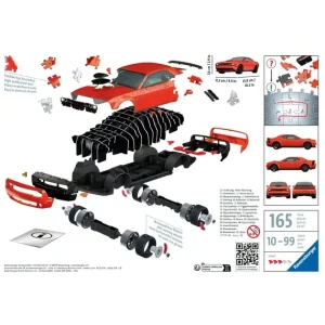 Ravensburger Puzzles 3D<Puzzle 3D Dodge Challenger R/T Scat Pack Widebody