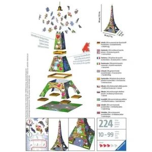 Ravensburger Puzzles 3D<Puzzle 3D Tour Eiffel - 216 Pieces